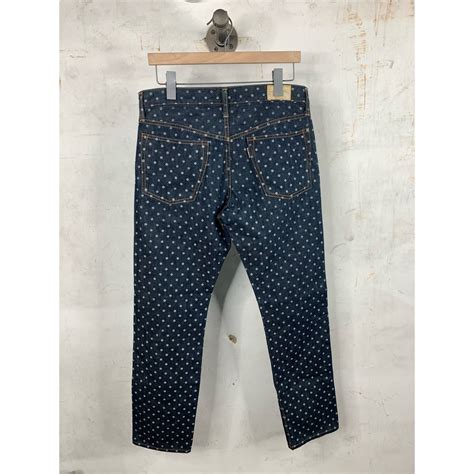 Kapital Kapital Blue Polka Dot Denim Grailed