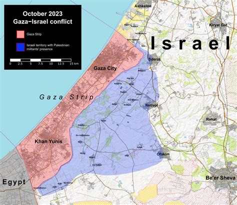 October 2023 Gaza−Israel conflict : MapPorn