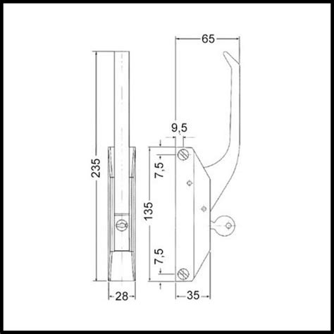 Fermeture De Porte De Frigo Fermod Poign E Chrom E Et Coud E C