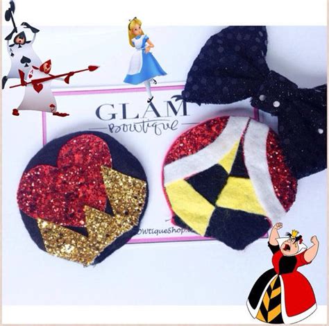 Alice In Wonderland Queen Of Hearts Minnie By Glambowtiqueshop 25 00