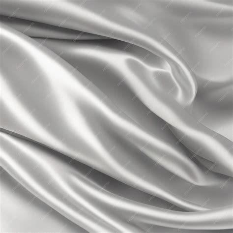 Premium Photo A Silky Drape With Wavy Folds White Smooth Cloth