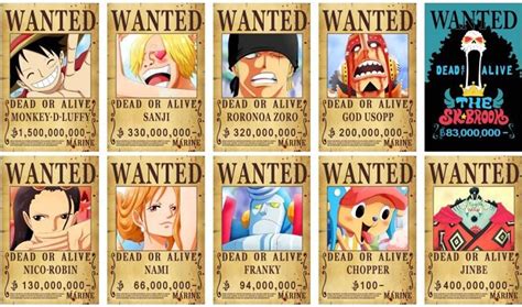 Bluefun Anime One Piece Pirates Wanted Posters Style New Big Size