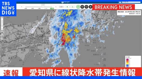 愛知県西部・東部に「線状降水帯発生情報」発表｜tbs News Dig │ 【気ままに】ニュース速報