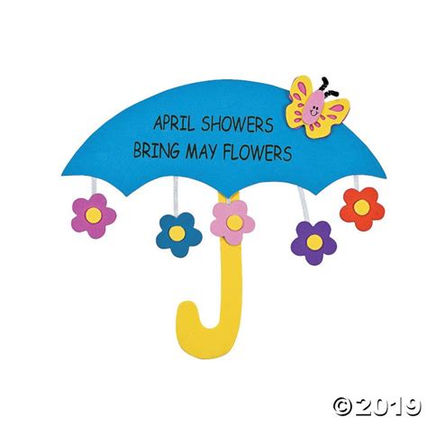 April Showers Bring May Flowers Sign Craft Kit Makes