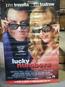 Lucky Numbers 2000 27x39.5 rolled dvd promotional poster | eBay