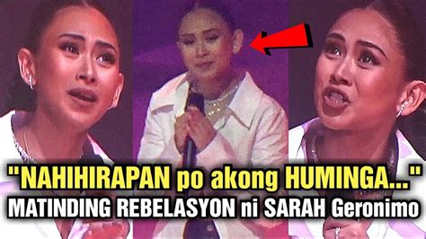 Shocking Rebelasyon Ni Sarah Geronimo Kaya Pala Muntik Hindi Matuloy