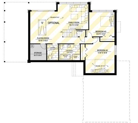 Modern Lake House Plan with Optional Screened Porch - 1330 Sq Ft ...