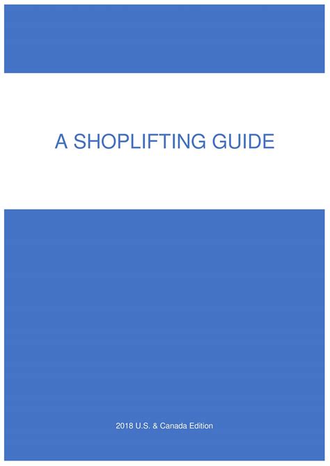 A Shoplifting Guide.docx | DocDroid