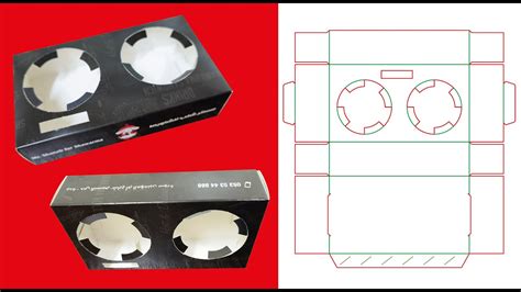 perfect glass cup holder die cut dieline tutorial