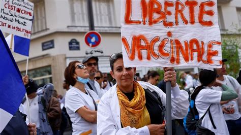 Covid Environ Manifestants En France Contre Le Passe