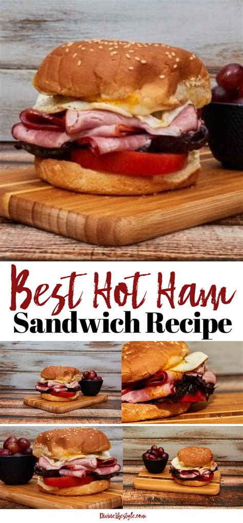 Best Hot Ham Sandwich Recipe With Fried Egg And Cheese Hot Ham