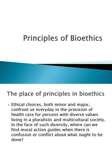 Principles Of Bioethics Autonomy Bioethics