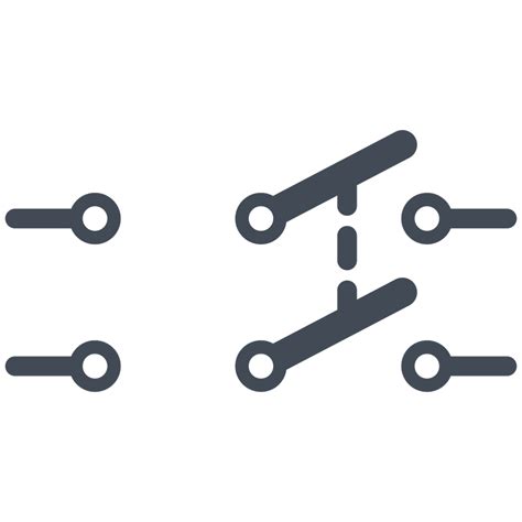circuit diagram double switch electric electronic switch icon