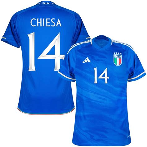 MAILLOT ITALIE DOMICILE 2023 2024 CHIESA Foot Dealer