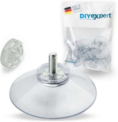 DIYexpert 20 x ventouses Ø 40 mm avec filetage M4x10mm avec écrous