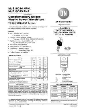 Mje Datasheet Equivalent Cross Reference Search Transistor