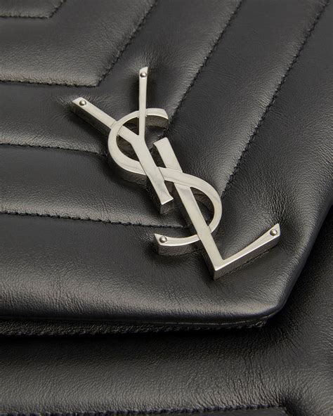 Saint Laurent Loulou Monogram YSL Large V Flap Chain Shoulder Bag