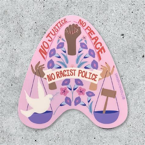 No Justice No Peace Sticker By Citizen Ruth Outer Layer