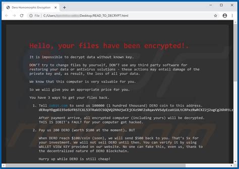 Ransomware Derohe Desencriptado Eliminaci N Y Recuperaci N De