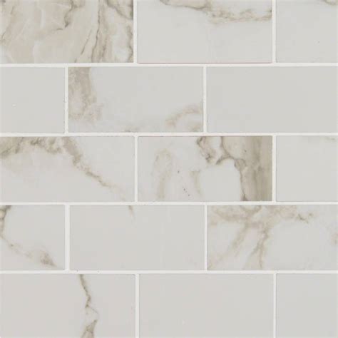 Pietra Calacatta Subway Tile X Granco Granite