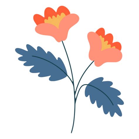 Dise O Png Y Svg De Flores Planas Vivas Para Camisetas