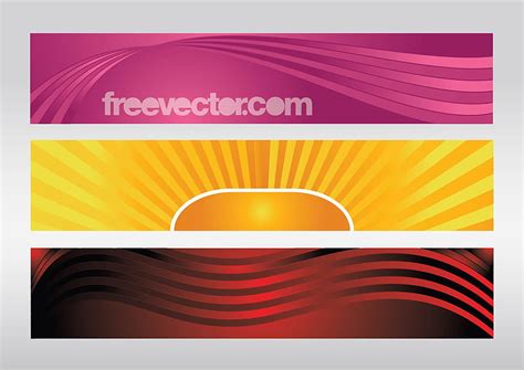 Colorful Banners Vectors Ai Uidownload