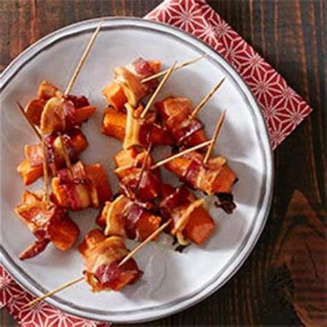 Bacon Wrapped Sweet Potato Bites Recipe