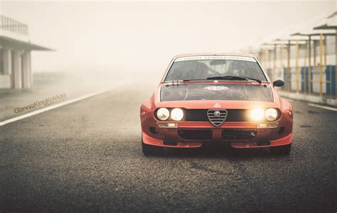 Wallpaper Racecar Vintage 1974 Italian Oldschool Retro Alfa