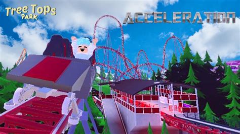 This Roblox Launch Coaster Is Amazing Tree Tops Theme Park Youtube