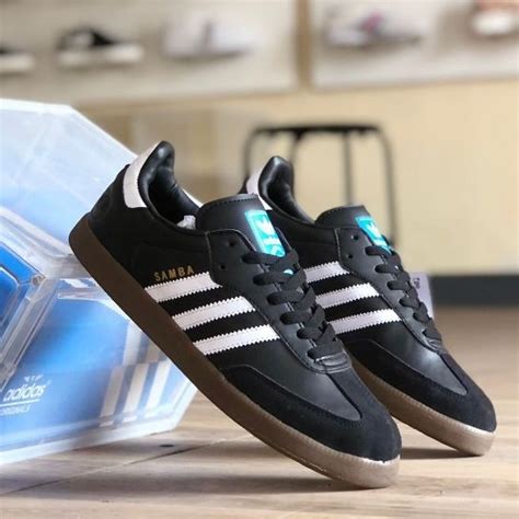 Jual Promo Adidas Samba Og White Black Hitam Putih Sneakers Casual