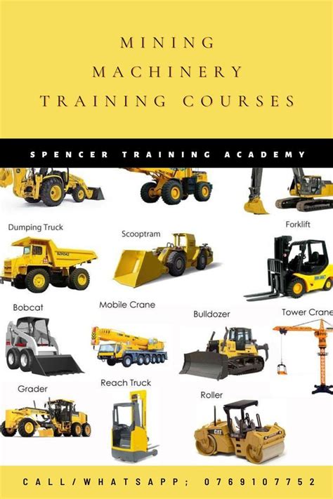 Call Whatsapp 0769107752 Mining Machinery Operator Training Courses