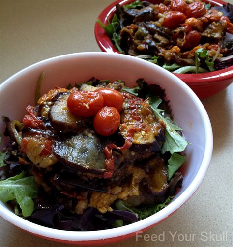 Roasted Eggplant And Tomato Salad Feed Your Skull