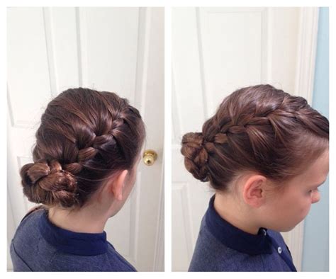 Side French Braid Bun Tutorial