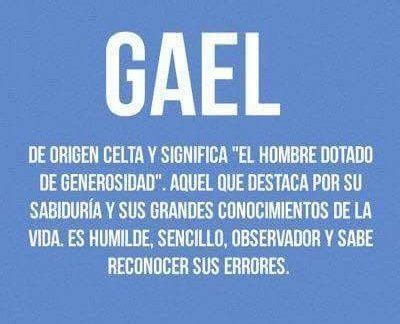 Qué significa el nombre Gael 2024