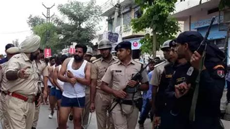 Rajasthan Cops Parade 13 Men In Semi Naked State Through Alwar Streets