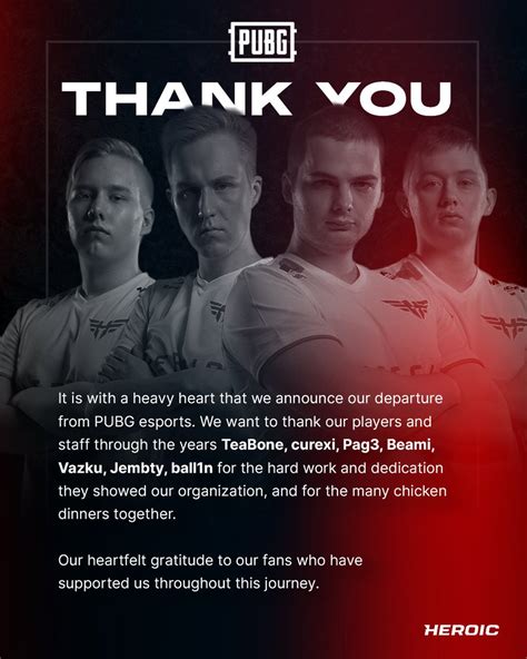 Hunter Cooke On Twitter Rt Heroic Pubg Heroic Is Leaving Pubg A