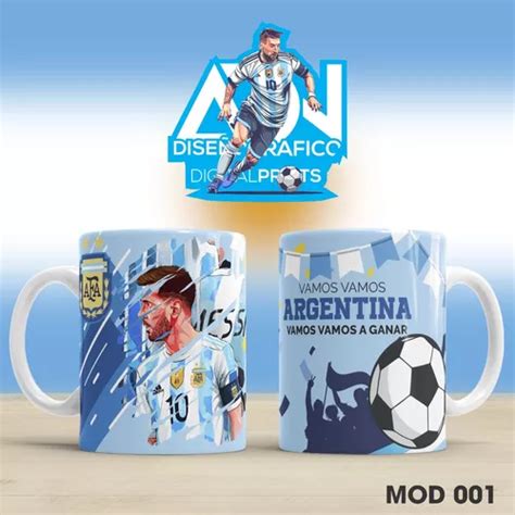 Taza De Ceramica Messi Argentina Qatar 2022 En Venta En Almirante