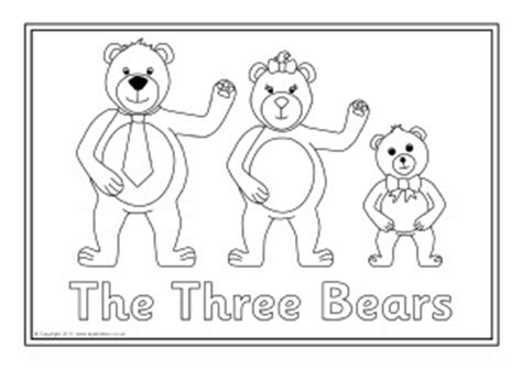 Printable Goldilocks And The Three Bears Clipart Black And White - img ...