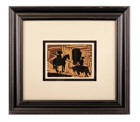 Lot After Pablo Picasso Before The Goading Of The Bull Linocut