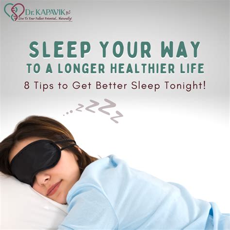 Sleep Your Way To A Longer Healthier Life 8 Tips To Get Better Sleep