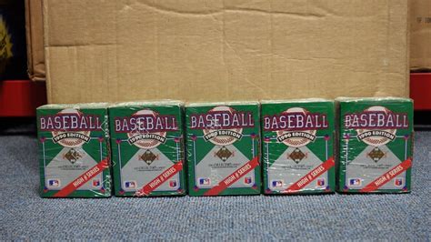 Lot Of 4 1990 Upper Deck High Series Baseball Complete Sealed