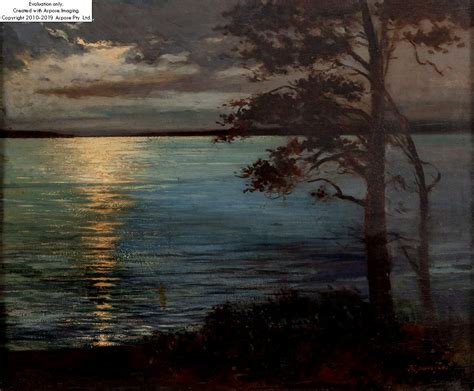 Night Lake Painting