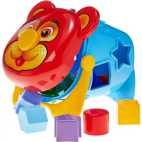 Urso Tomy Didático Blocos de Encaixar Merco Toys NashopTem