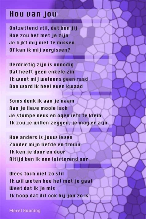 Gedicht Hou Van Jou Yoors