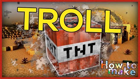 Minecraft How To Make Troll Tnt Youtube