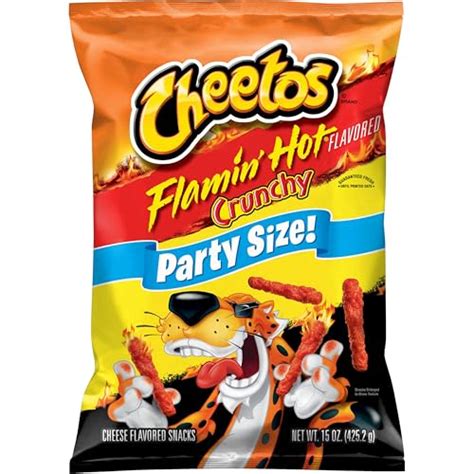 Cheetos Crunchy Flamin Hot Party Size Bag 15 Oz MenuCulture