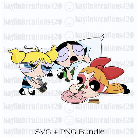 420 Powerpuff Girls SVG Adult Powerpuff Girls Design 420 Etsy Australia