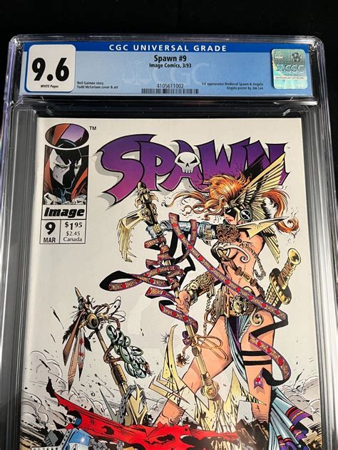 Spawn #9 CGC 9.6 HIGH GRADE Image Comic KEY 1st Medieval Spawn & Angela App | International