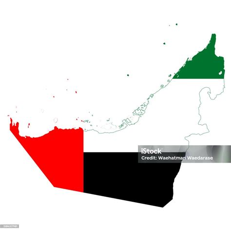 アラブ首長国連邦の地図の旗白い背景にベクター画像デザイン アイコンのベクターアート素材や画像を多数ご用意 アイコン アイデア