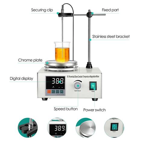 KKTECT Magnetic Stirrer 200W 1000ML With Digital Temperature Display